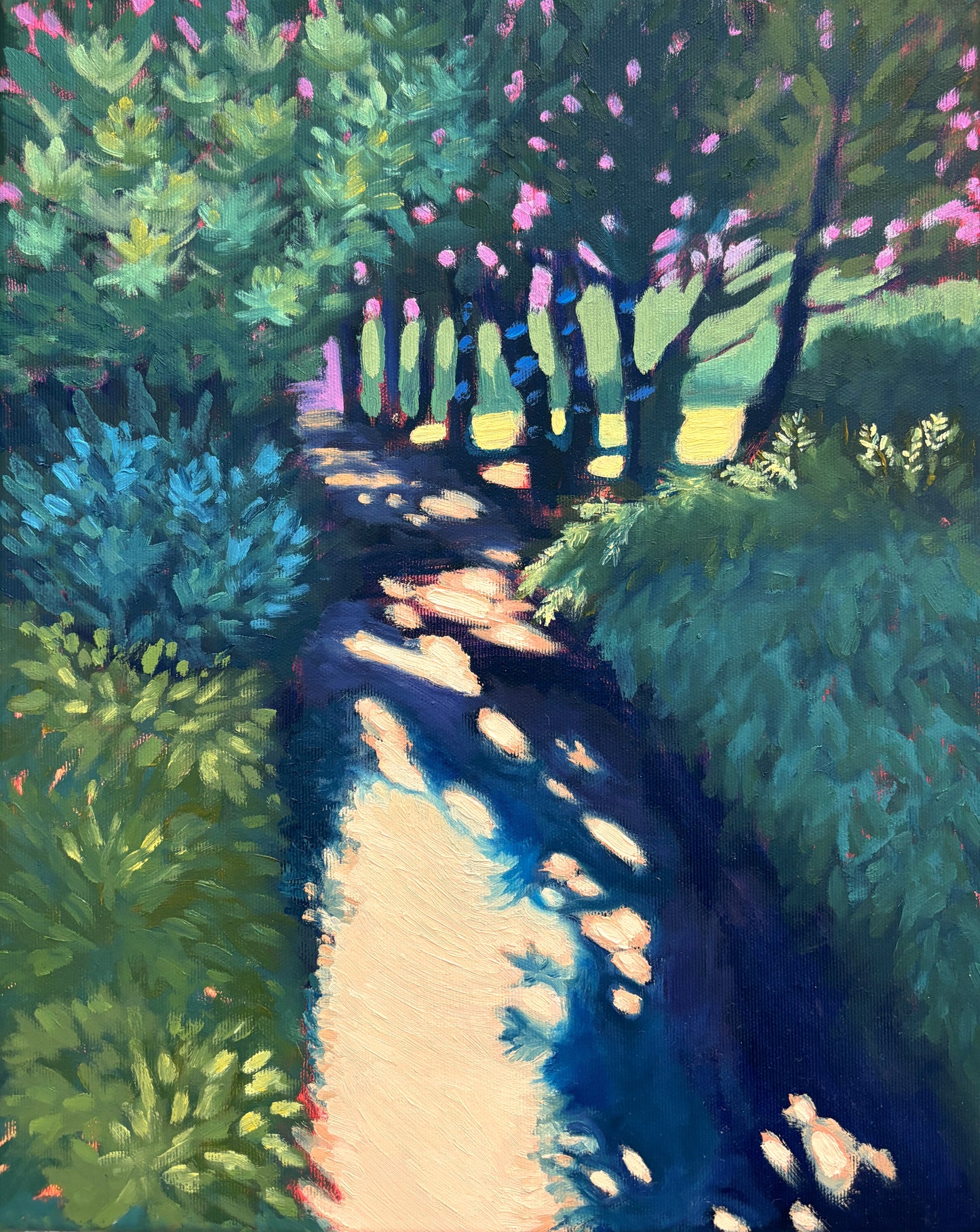 "Kesä", öljymaalaus puuvillapohjalle, 41 x 33 cm